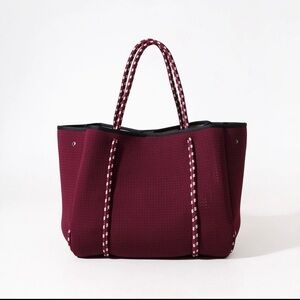 Everyday Burgundy Tote Bag
